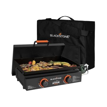 Premium Fresh Find Blackstone Adventure Ready 22′′ Propane Griddle Gift Bundle, Black – Includes Griddle, Hardcover, Carry Bag, 2 Sound