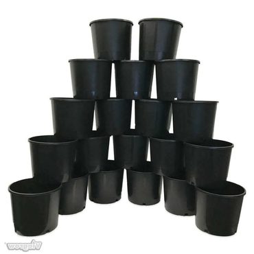 Limited Fresh Find 3 Gallon Nursery Pot Planter Duty Hydroponic Black Plastic 20 Pack Sound