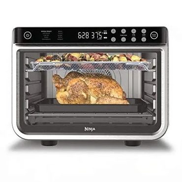 2026 Upgraded Everyday Co Ninja DT201 Foodi 10-in-1 XL Pro Air Fry Convection Toaster Oven, Silver, 1800 Watts Enhanced