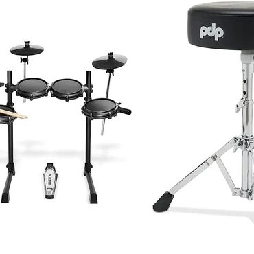 In Season Basic Line Alesis Turbo Mesh Kit - Electric Drum Set with Over 100 Sounds Mesh Drum Pad Reliable