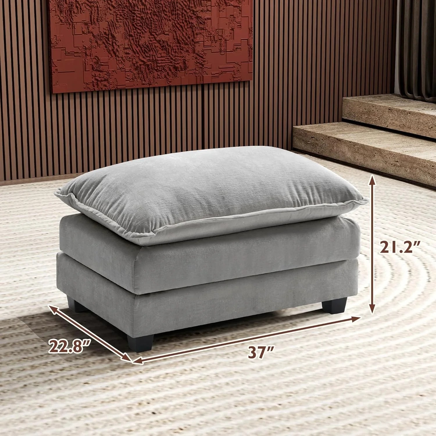 Premium Fresh Find Ihanherry 146" U-Shaped Modern Sofa Modular Sectional Cloud Couch Grey Practical