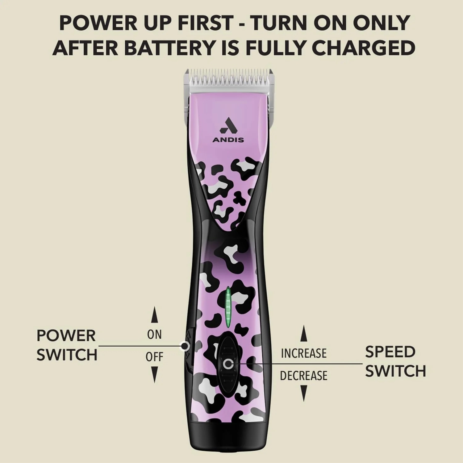 2026 Upgraded Standard Goods Andis Pulse Zr II 5-Speed Cordless Pet Clipper, Gabriel Feitosa Edition Value