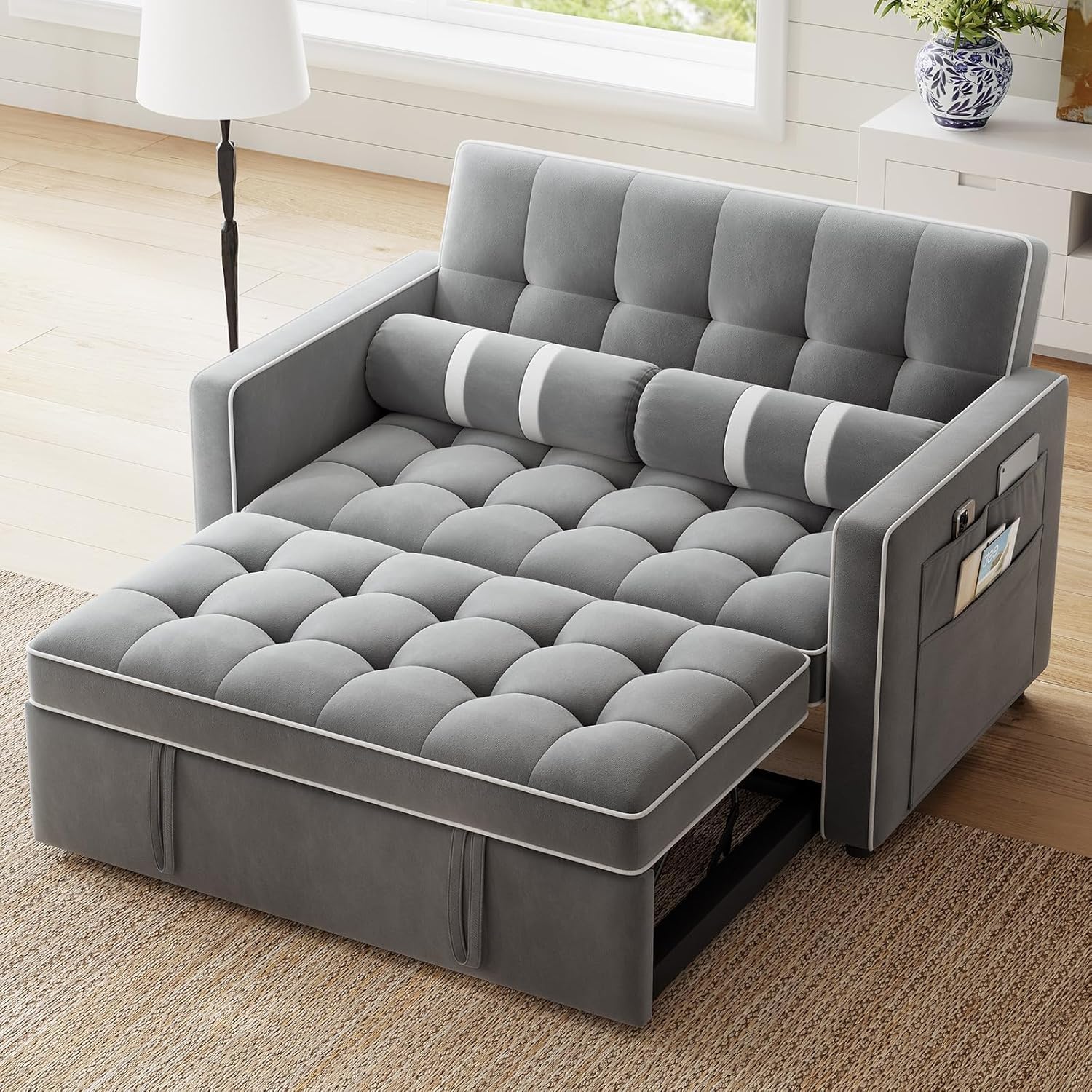Annual Basic Line Sofa Bed 3-in-1 Convertible Sleeper Sofa Enhanced