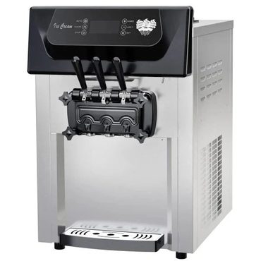 In Stock Standard Goods 2200W Commercial Ice Cream Machine 3 Flavor Soft Serve LCD Touch Screen Improved