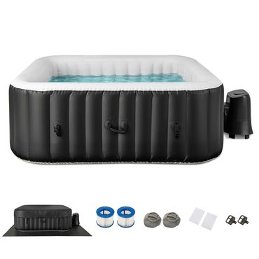 Select Basic Line Inflatable Hot Tub, Blowup Pool Hottub, Portable Outdoor Water SPA Enhanced