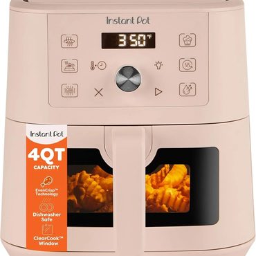 Annual Standard Goods Instant Pot 10QT Air Fryer, 7-in-1 Functions with EvenCrisp Technology that Crisps, Broils Sensible