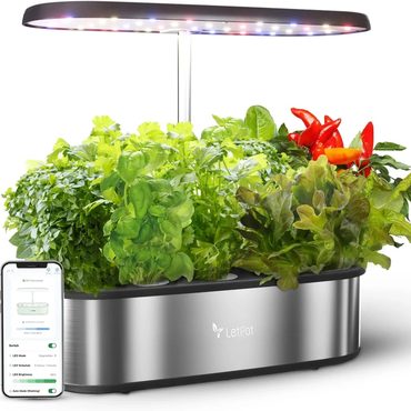 Durable Prime Select LetPot LPH-SE Hydroponics Growing System, 12 Pods Smart Herb Garden Kit Indoor Everyday