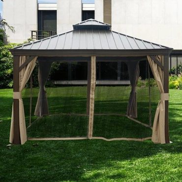 Limited Basic Line Alexander 12 Ft. W X 12 Ft. D Aluminum Patio Gazebo Modern