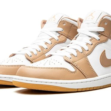 Durable Clear Choice Air Jordan 1 Mid "Tan / Gum" Universal