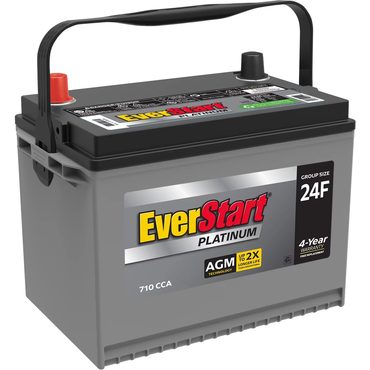 Economy Standard Goods EverStart Platinum AGM Automotive Battery, Group Size 24F 12 Volt, 750 CCA - MadeInUSA Functional