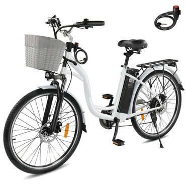 In Season Open Market 350W Electric Commuter Bike Adults 26" Cruiser Ebike 36V 12.5AH Shimano 6-Speed Original