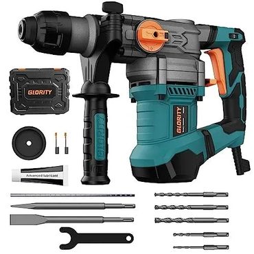 In Season Clear Choice GLORITY Heavy Duty Rotary Hammer Drill with Aluminum Alloy Housing, 5 Drill Bits Sound