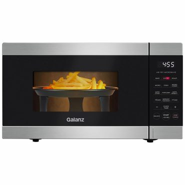 Genuine Basic Line Galanz 3-in-1 Air Fry Microwave Oven, 0.9 Cu ft, 900W, Stainless Steel, Convection & Air Fry Technology Improved