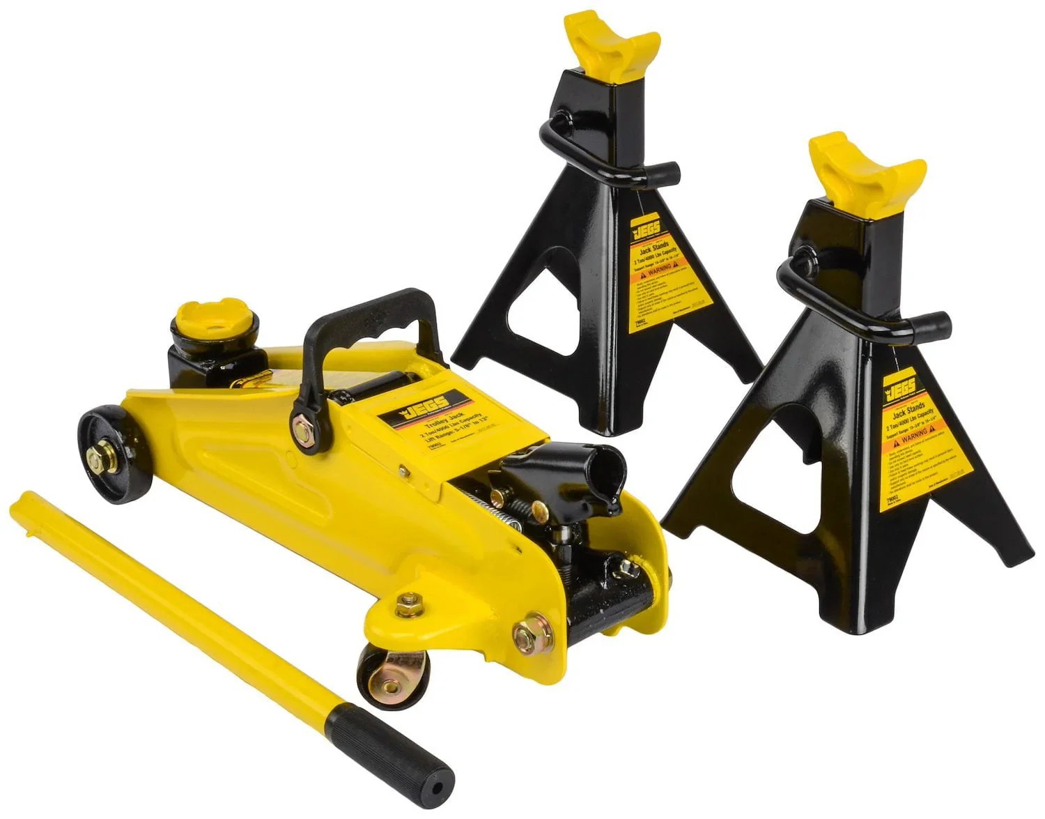 Select Clear Choice JEGS 79002 Hydraulic Utility Floor Jack & Stands Heavy Gauge Steel Frames Original