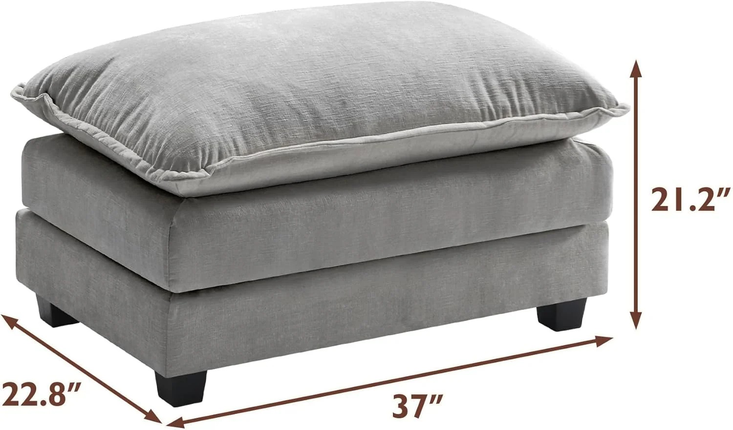 Premium Fresh Find Ihanherry 146" U-Shaped Modern Sofa Modular Sectional Cloud Couch Grey Practical