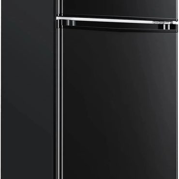 Revolutionary Clear Choice Upstreman 4.0 Cu.Ft Mini Fridge with Freezer Double Door Black BR401 Sensible