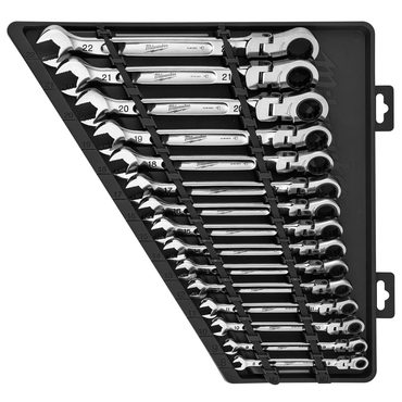 2026 Debut Fresh Find 48-22-9513 Flex Head Ratcheting Metric Combination Wrench Set – 15 PC Fine