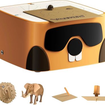2026 Upgraded True Basics BEAVERBOT Kids Cardboard Cutter STEM Craft Kit, Ages 3+ Modern