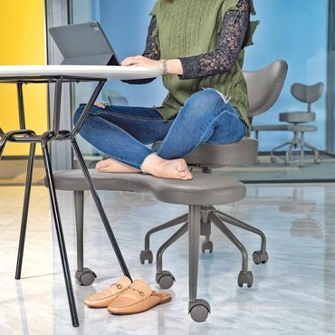 New 2026 Pure Value Pipersong Meditation Chair, Cross Legged Home Office Desk Chair with Lumbar Support Enhanced