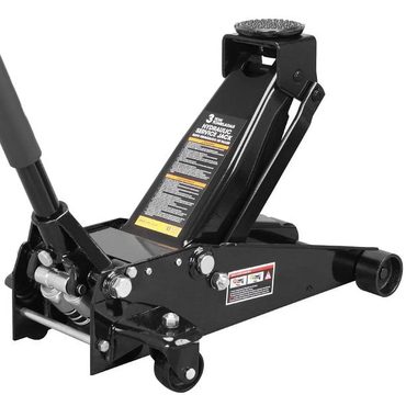 Annual Prime Select 3 Ton Floor Jack Hydraulic Heavy Duty Steel Car Jack with Quick Lift Dual Pump,Black,W8303-B Sensible