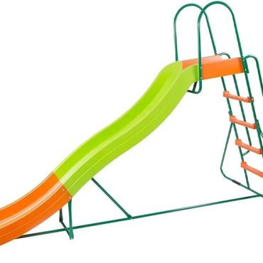 Limited True Basics Outdoor Playground Slide Big Backyard Freestanding Plastic Slide for Kids Ages 4-8 Modern