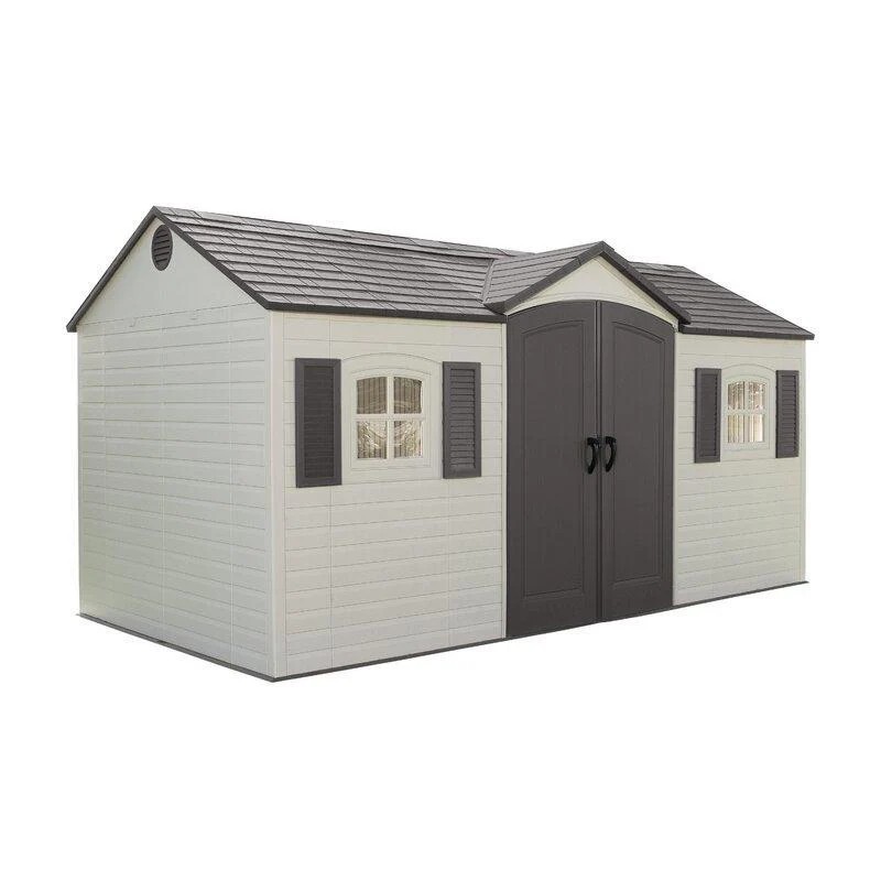 Durable Prime Select Side Entry 15 ft. W x 8 ft. D Plastic Storage Shed Improved