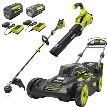 Select Fresh Find 40V Brushless 20 in Walk Behind Self Propelled Mower Trimmer Blower Budget