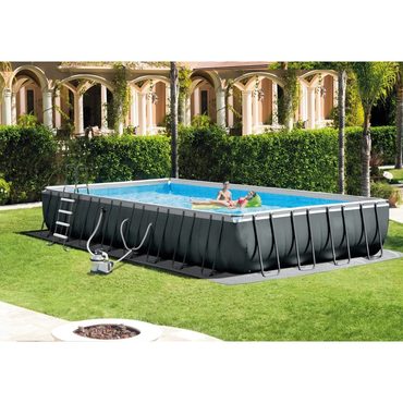 Limited Pure Value 32' x 16' x 52" Rectangular Ultra XTR Frame Swimming Pool w/ Pump Functional