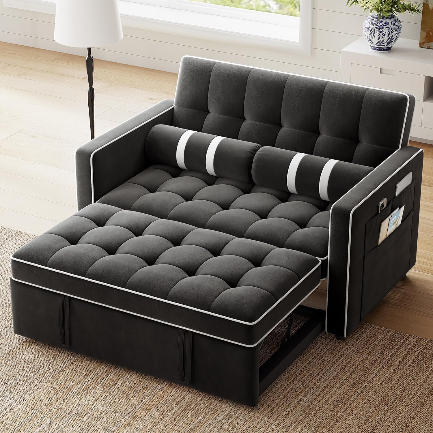 Annual Basic Line Sofa Bed 3-in-1 Convertible Sleeper Sofa Enhanced
