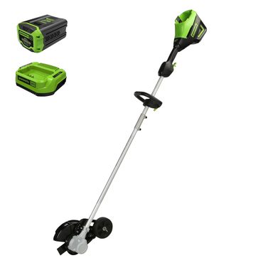 Limited Basic Line Greenworks 60V 8" Brushless Cordless Edger, 2.0 Ah Battery and Charger Included Fine