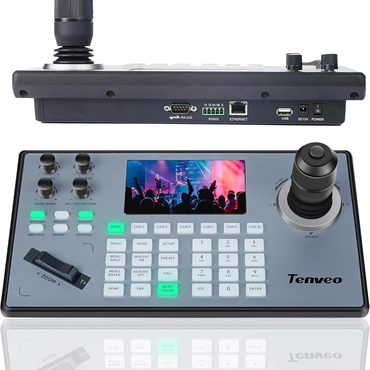 Brand New Simple Goods Tenveo NDI PTZ Camera Controller, 5" LCD, 4D Joystick, PoE, RS232 Budget