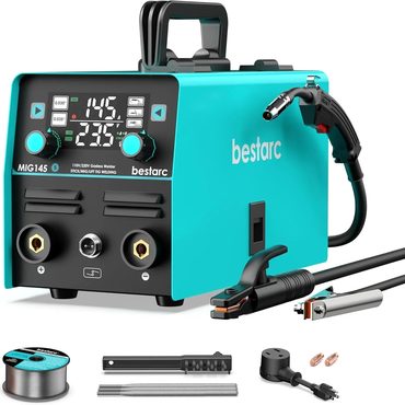 Popular Standard Goods 145A MIG Welder 110V/220V Gas/Gasless Flux Core MIG145 9GEN Sound
