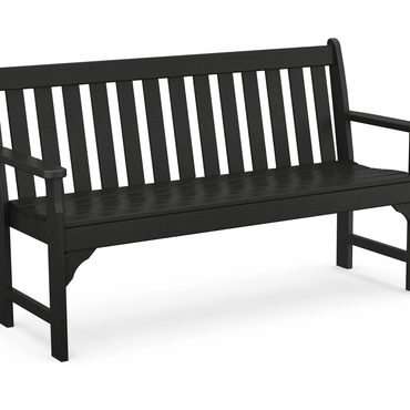 Select True Basics 5′ Vineyard Outdoor Bench, in Black Reliable