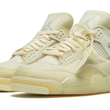 Limited Simple Goods Air Jordan 4 Retro SP WMNS "Off-White - Sail" Fine