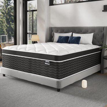 Genuine Open Market Full Size Mattress, 10 Inch Full Size Mattress in a Box, Medium Plush Hybrid Mattress Modern