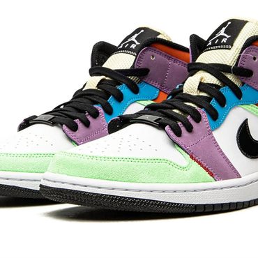 Durable Pure Value Air Jordan 1 Mid SE WMNS "Lightbulb" Sound