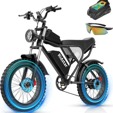Limited Open Market Electric Bike Q20, 2000W, 37Mph, 20" Fat Tires Reliable