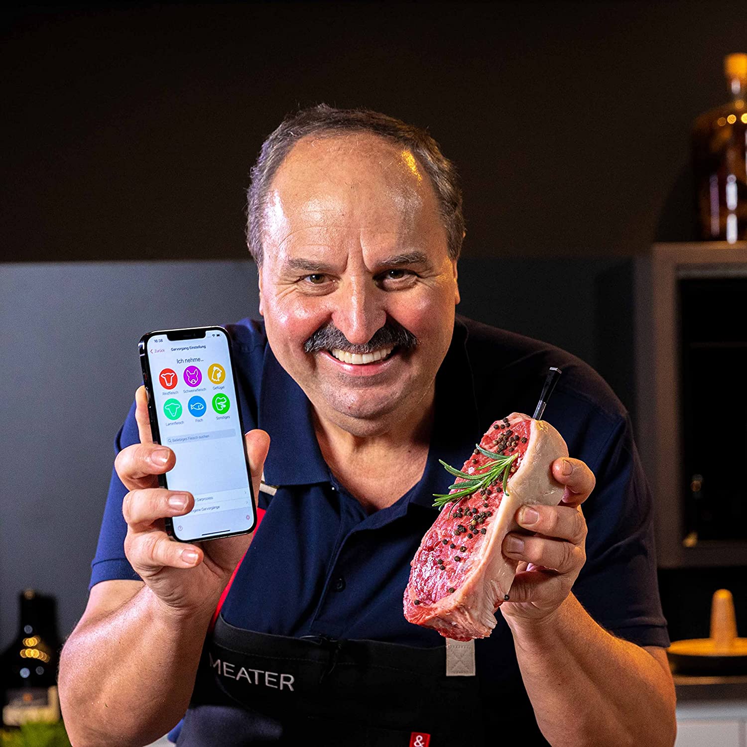 Premium Pure Value MEATER Plus Smart Meat Thermometer with Bluetooth 165ft Wireless Range Everyday