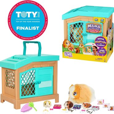Limited Simple Goods Little Live Pets Mama Surprise Interactive Guinea Pig and Hutch with 3 Babies, Multicolor Distinctive