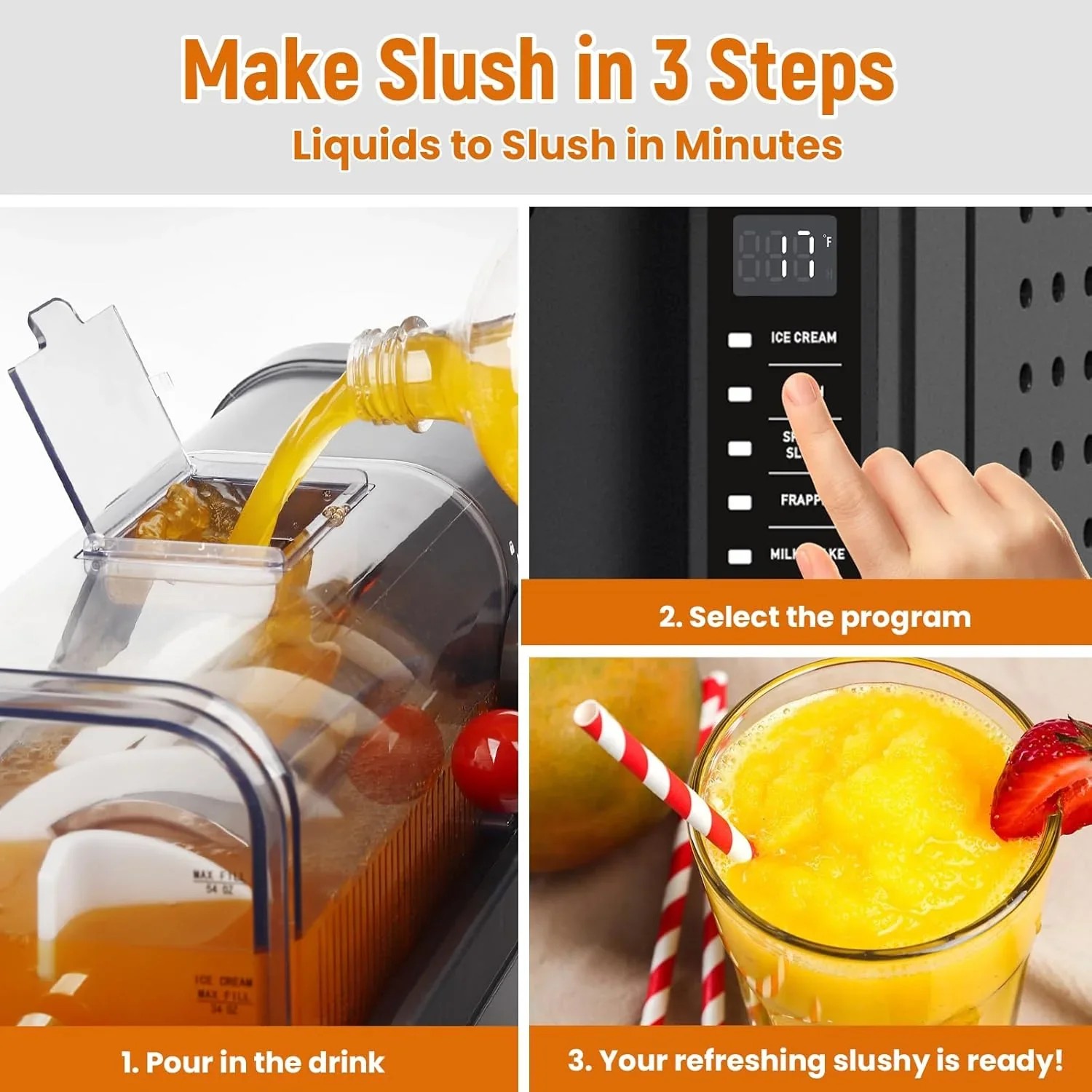 Select Smart Pick Soft Serve Ice Cream Machine,Slushy Machine for Home Sensible