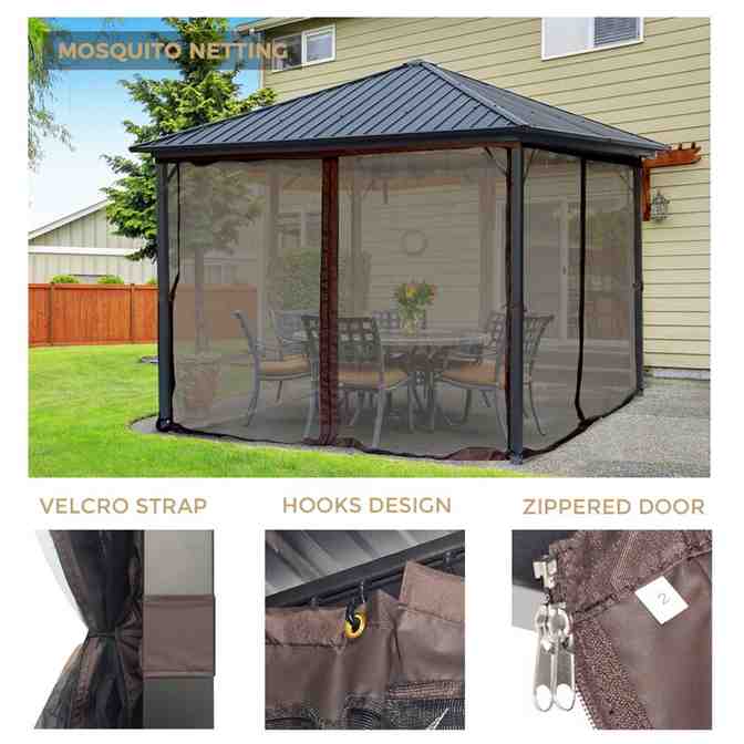 Genuine Standard Goods Acuff 10 Ft. W x 10 Ft. D Steel Patio Gazebo Reliable