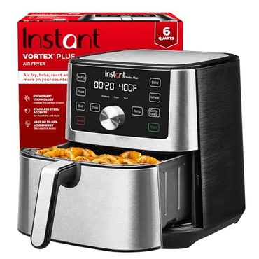 In Season Everyday Co Instant Pot Vortex Plus 6QT XL Air Fryer 6 in 1 Broils Dehydrates Crisps Roasts Black Value