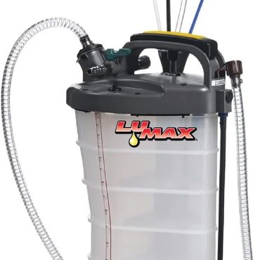 Select True Basics LX-1314 Gold/Silver Manual/Pneumatic 2-in-1 Fluid Extractor 2.6G 10L Capacity for Brake Fluid Engine Oil Gear Oil Fine