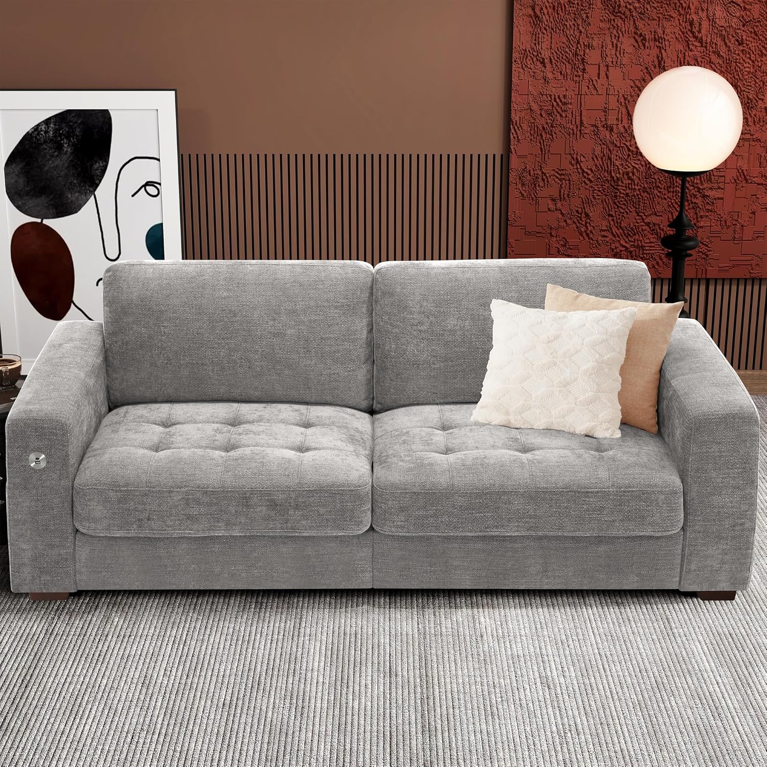 Premium Fresh Find Ihanherry 146" U-Shaped Modern Sofa Modular Sectional Cloud Couch Grey Practical
