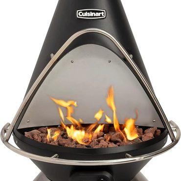 Popular Open Market COH-600 Propane Fire Pit Patio Heater with Tip-Over Safety Switch 8 lbs Lava Rocks Everyday