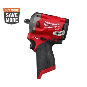 Brand New Direct Source Milwaukee M12 FUEL 3/8′′ Cordless Brushless Stubby Impact Wrench, 250 ft lbs Torque, Tool Only Distinctive
