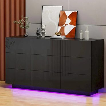 Limited Fresh Find 9 Drawers Chest Of Dresser Storage Tower Cabinet Bedroom Organizer with Light Value