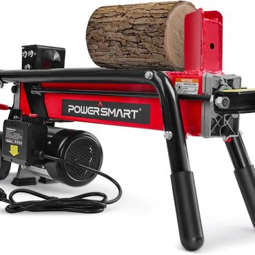 2026 Upgraded Basic Line Electric Log Splitter 7-Ton 15 Amp Horizontal Full Beam Steel Wedge Firewood Fine