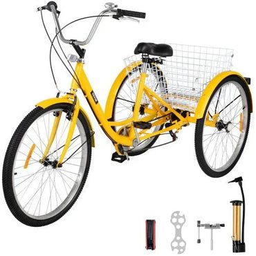 Limited Fresh Find Adult Tricycle 26 7 Speed 3 Wheel Trike Bicycle Bike Cruise w Basket Shooping Sound