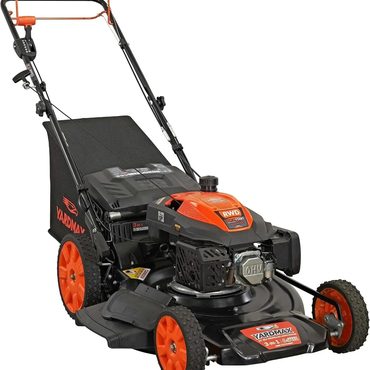 Advanced True Basics YARDMAX 22 in. 201cc Select PACE 6 Speed CVT High Wheel RWD Gas Lawn Mower Black Universal